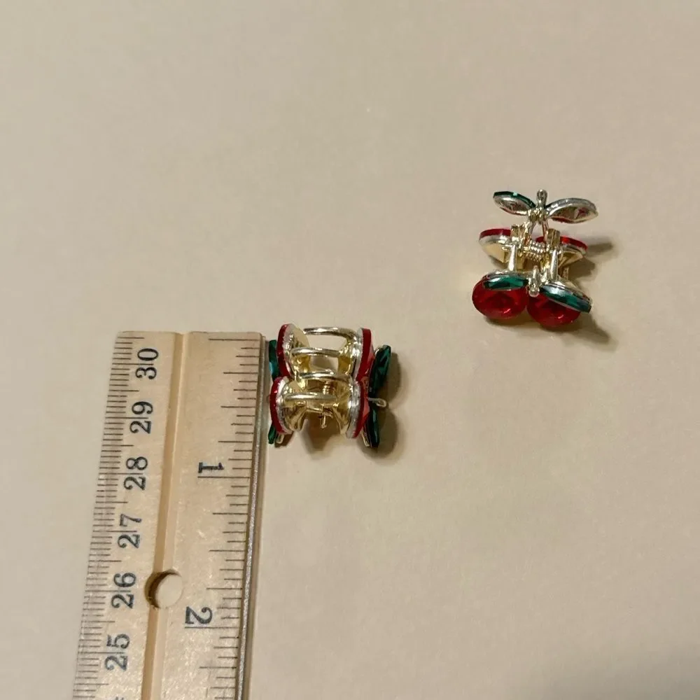 Cherry hair clips N710